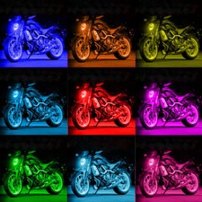 6x Motorrad RGB LED Streifen