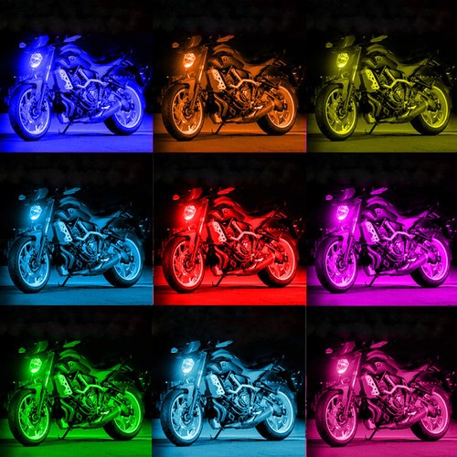 Motorrad rgb led - 6x, streifen